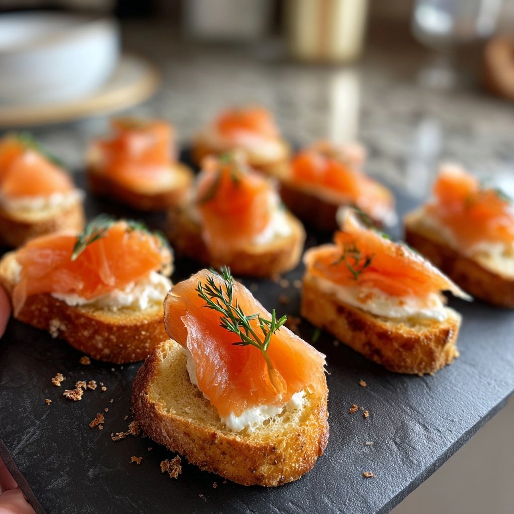 Canapés with Smoked Salmon