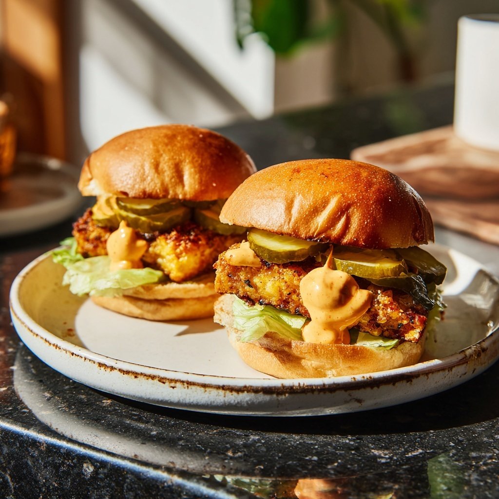 Sliders with Crispy Tofu