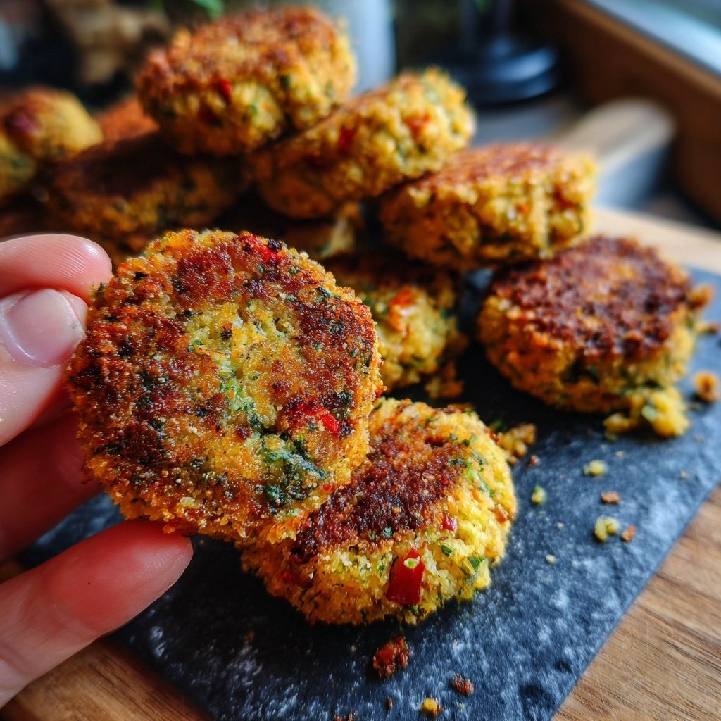 Crispy Polenta Veggie Nuggets