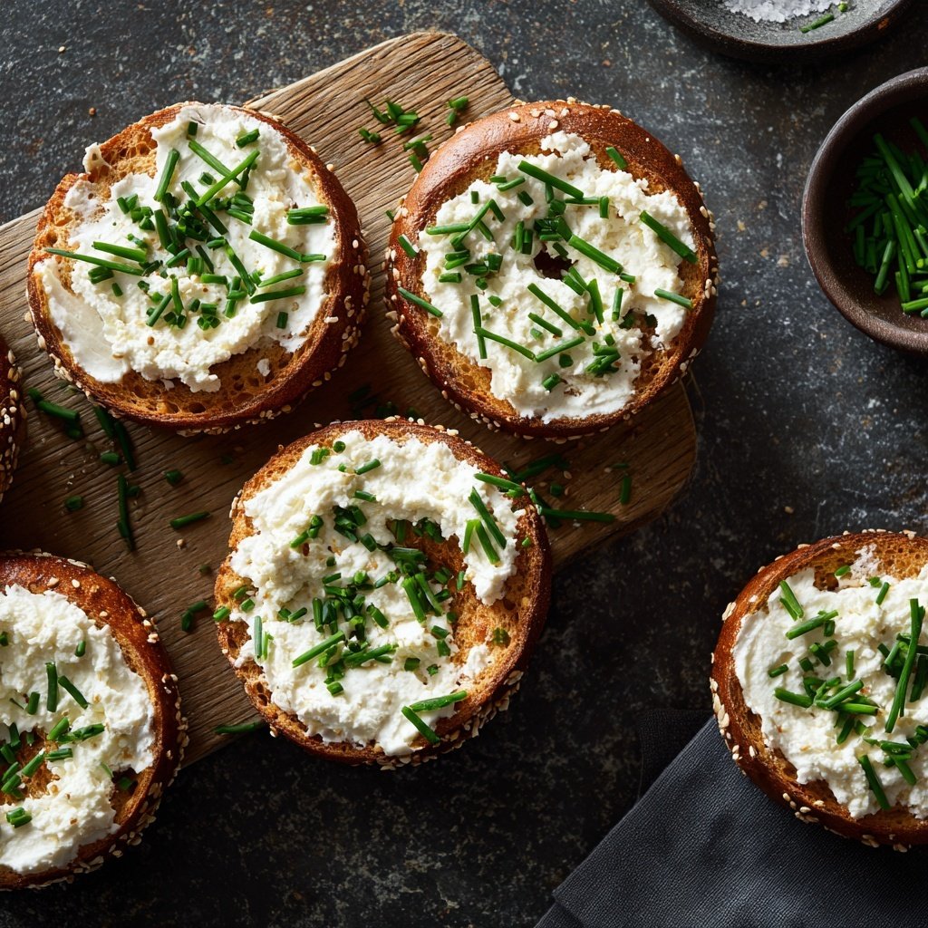 Protein Bagels With Cottage Cheese