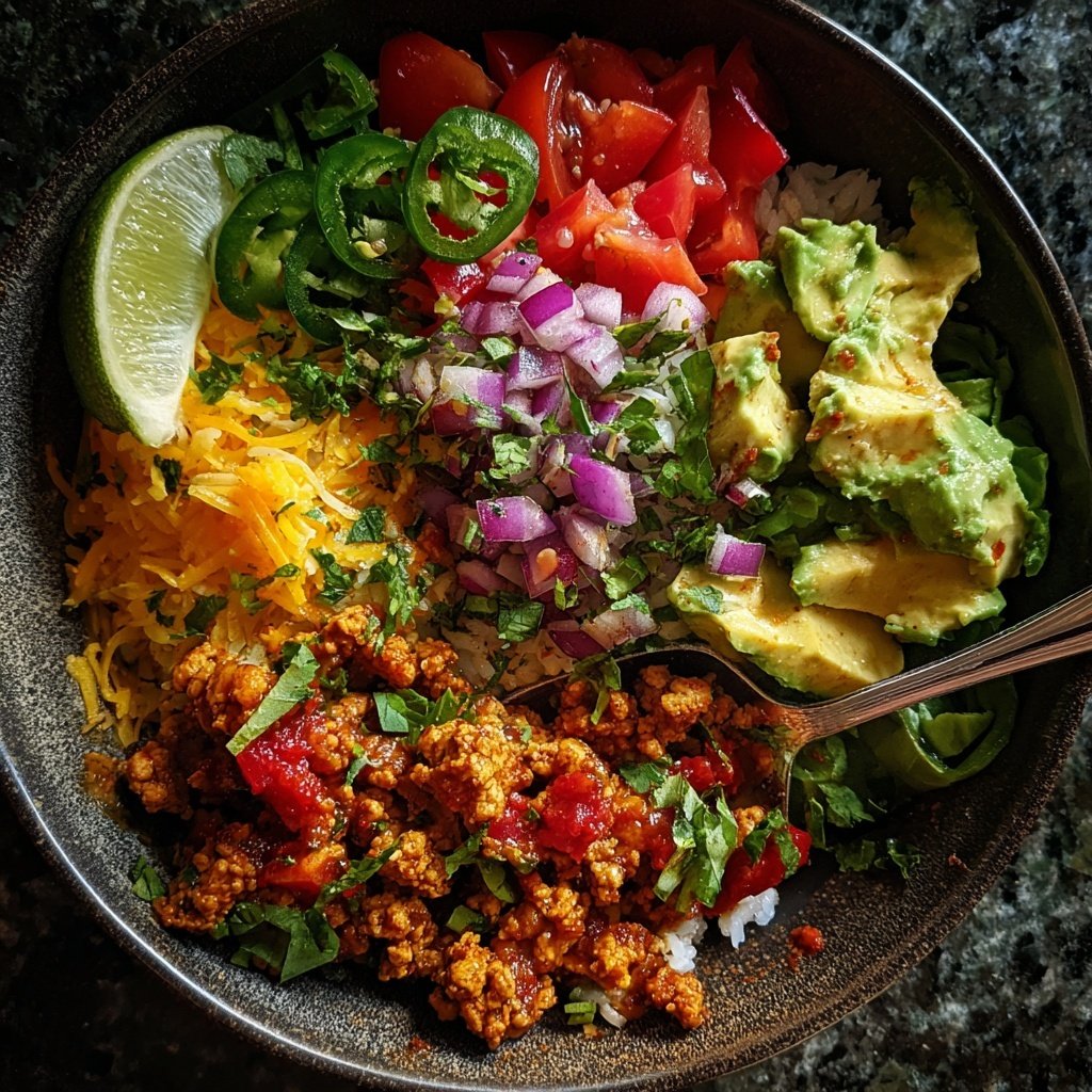 Ground Turkey Taco Bowl
