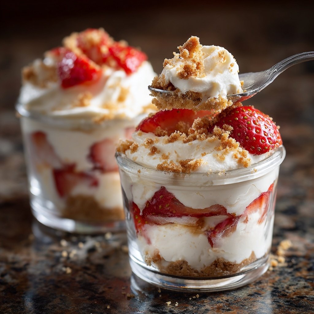 Strawberry Cream Cheese Dessert Cups
