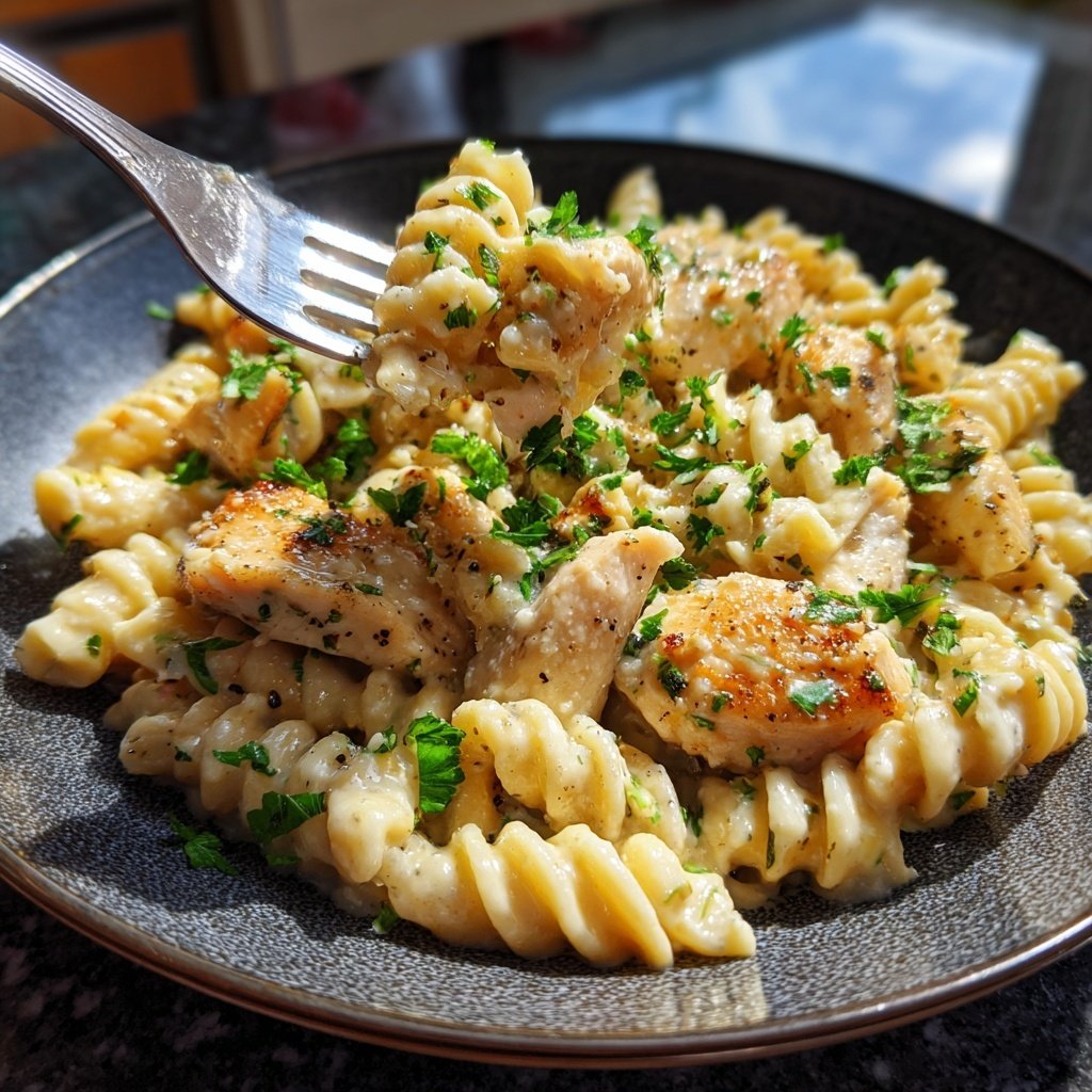 Garlic Parmesan Chicken Pasta
