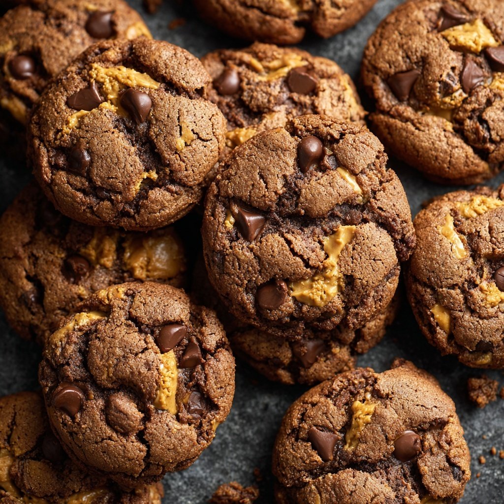 Brownie Mix Peanut Butter Cookies