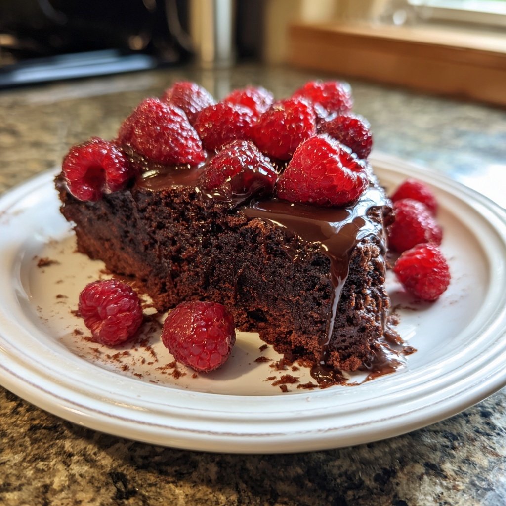 Chocolate Raspberry Sheet Cake