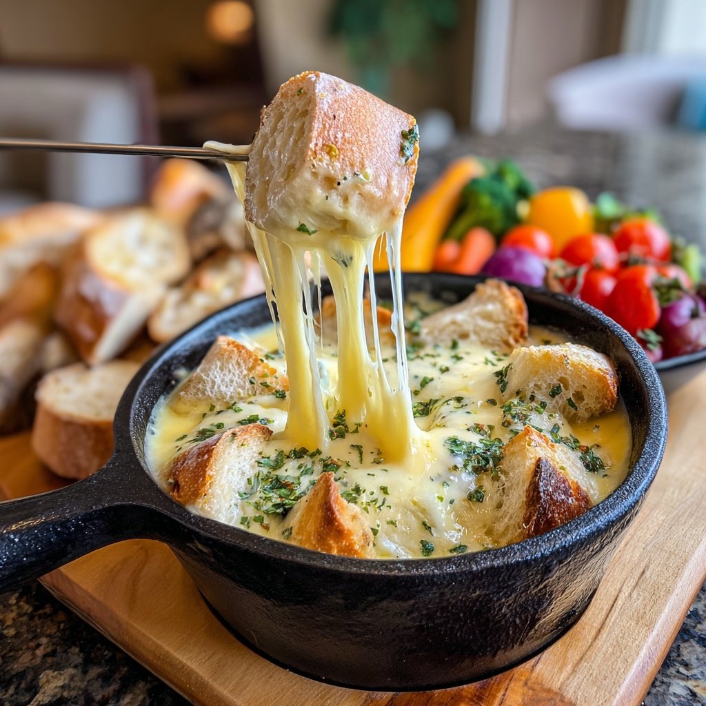 Fondue with Raclette Cheese