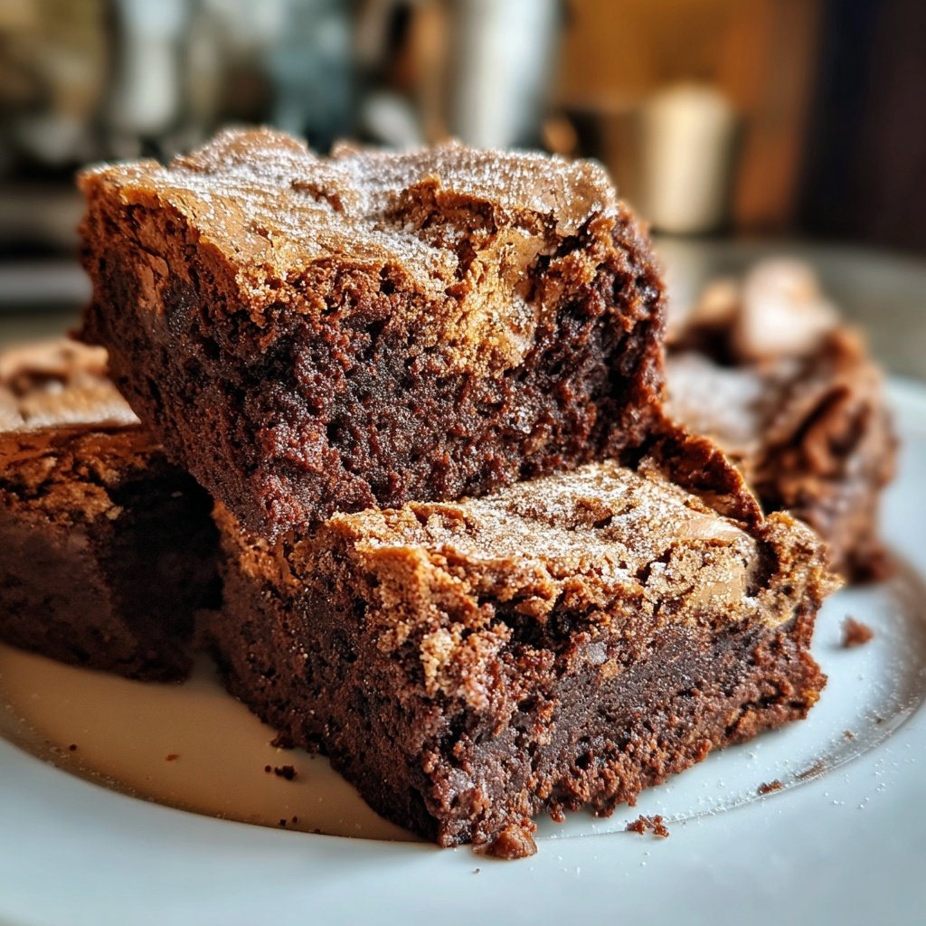 Cottage Cheese Brownies with Cinnamon Sugar