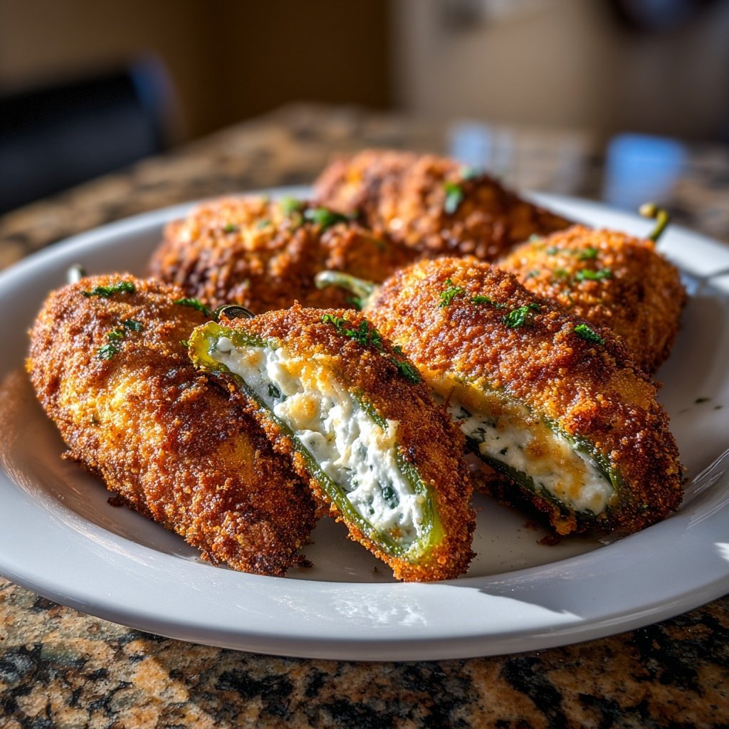 Jalapeno Poppers with Herb Yogurt Filling
