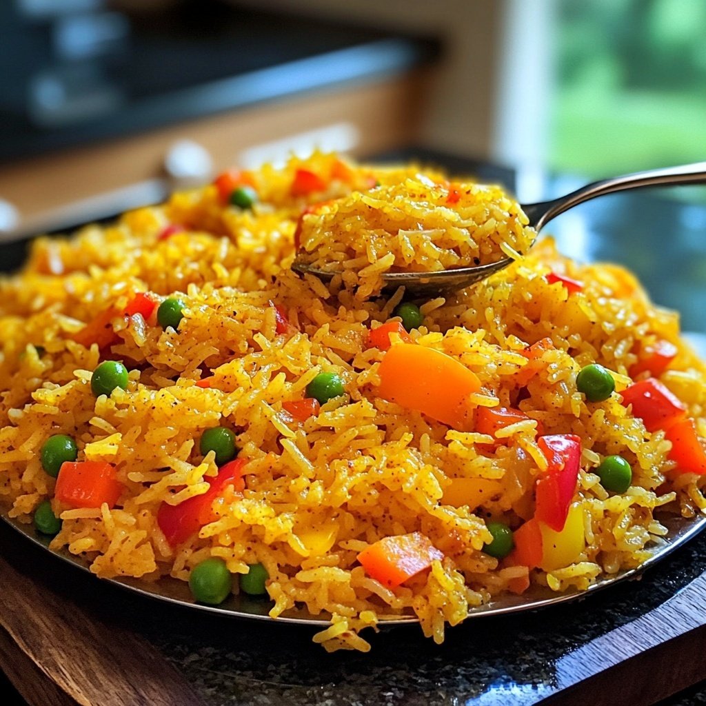 Jamaican Spiced Rice with Vegetables