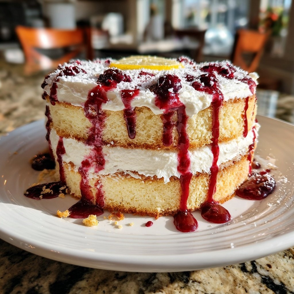 Moist Spring Vanilla Layer Cake