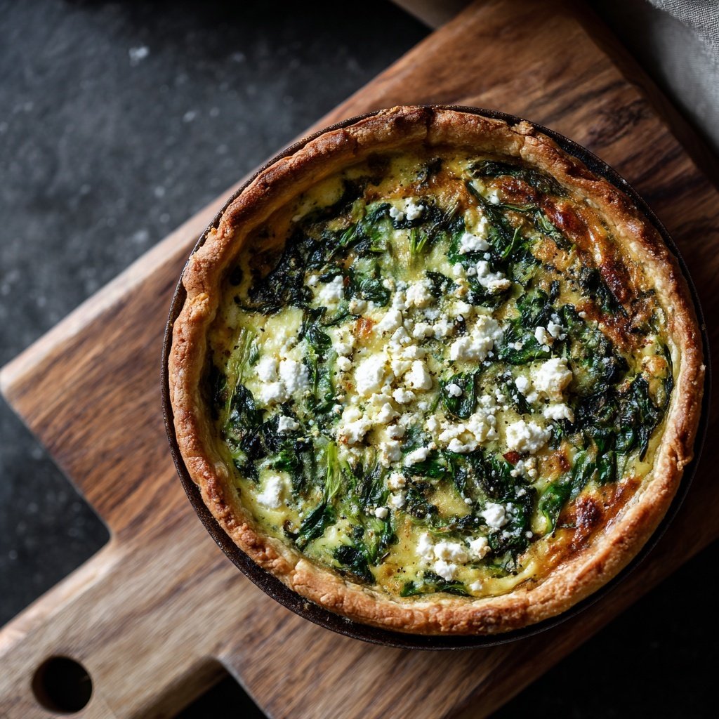 Spring Brunch Spinach And Feta Quiche