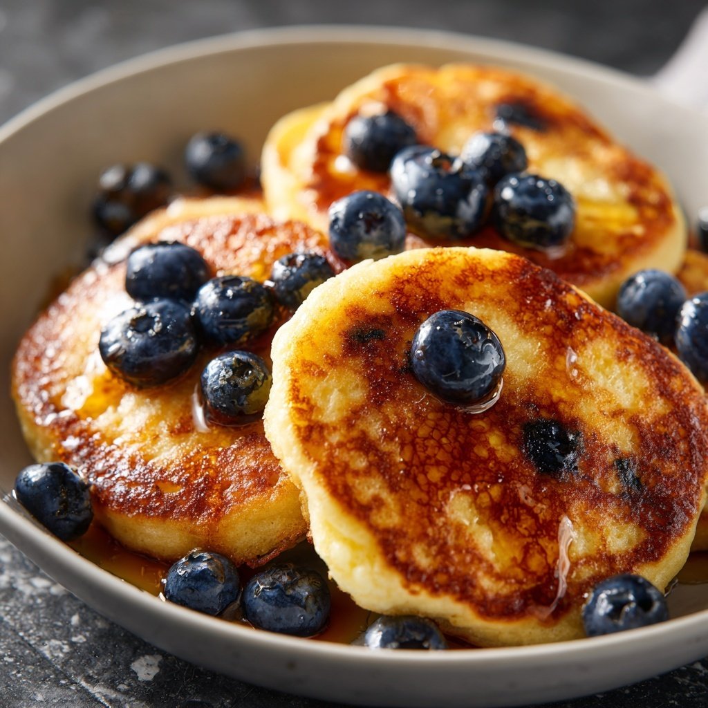 Cottage Cheese Pancakes with Vanilla