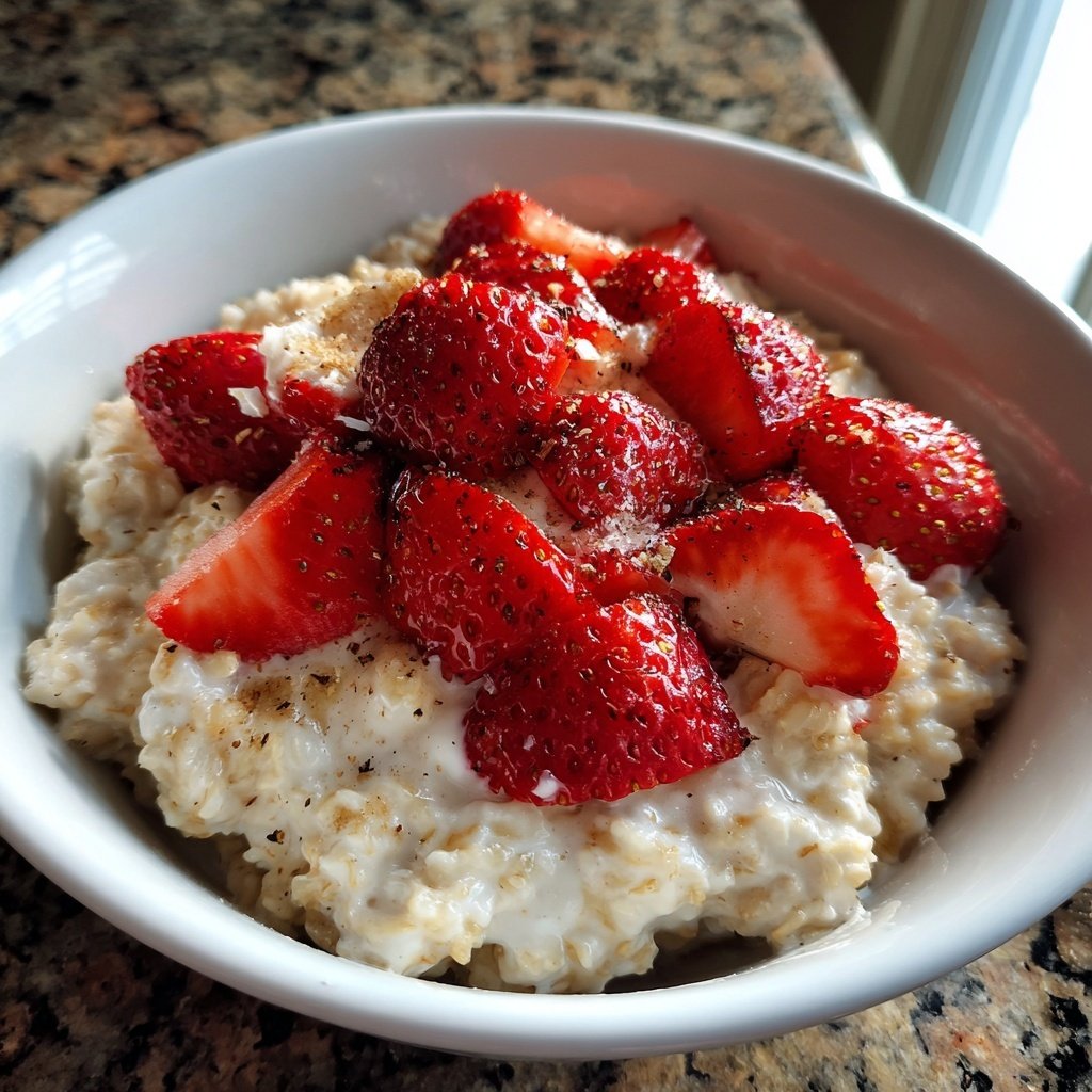 Fresh Strawberry Oatmeal
