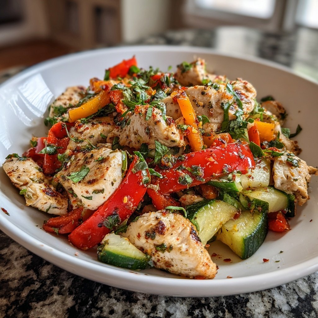 Mediterranean Grilled Chicken Salad