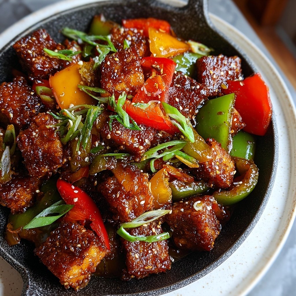 Honey Garlic Tofu Stir Fry