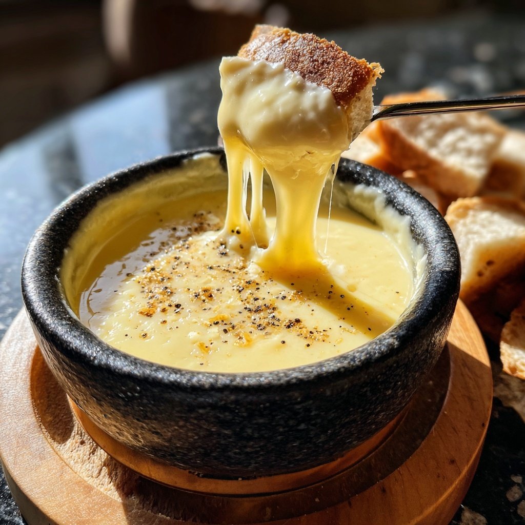 Fondue with Alpine Cheese Mix