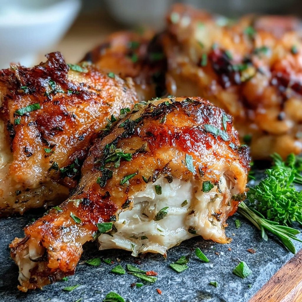 Crispy Oven Baked Drumstick Chicken With Herbs