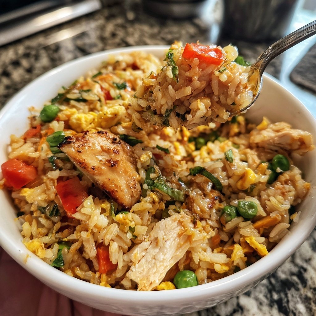High Protein Chicken Rice Bowl