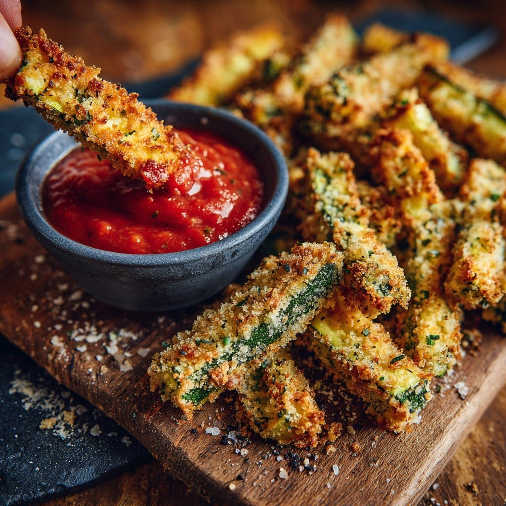 Super Bowl Food Baked Zucchini Fries