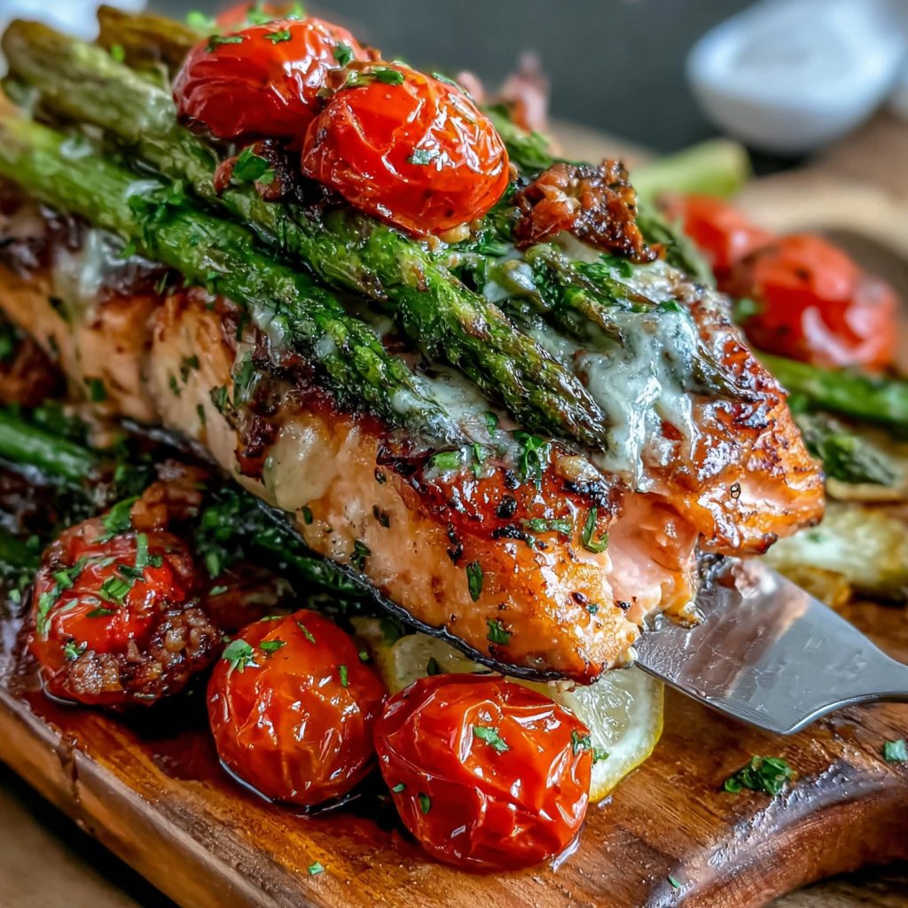 One Pan Salmon With Vegetables