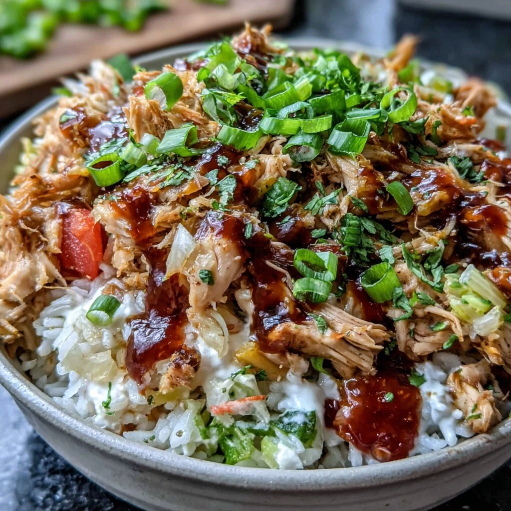 Shredded Chicken Rice Bowl