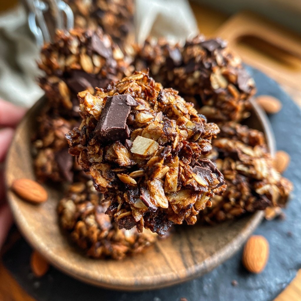Chocolate Almond Granola Clusters