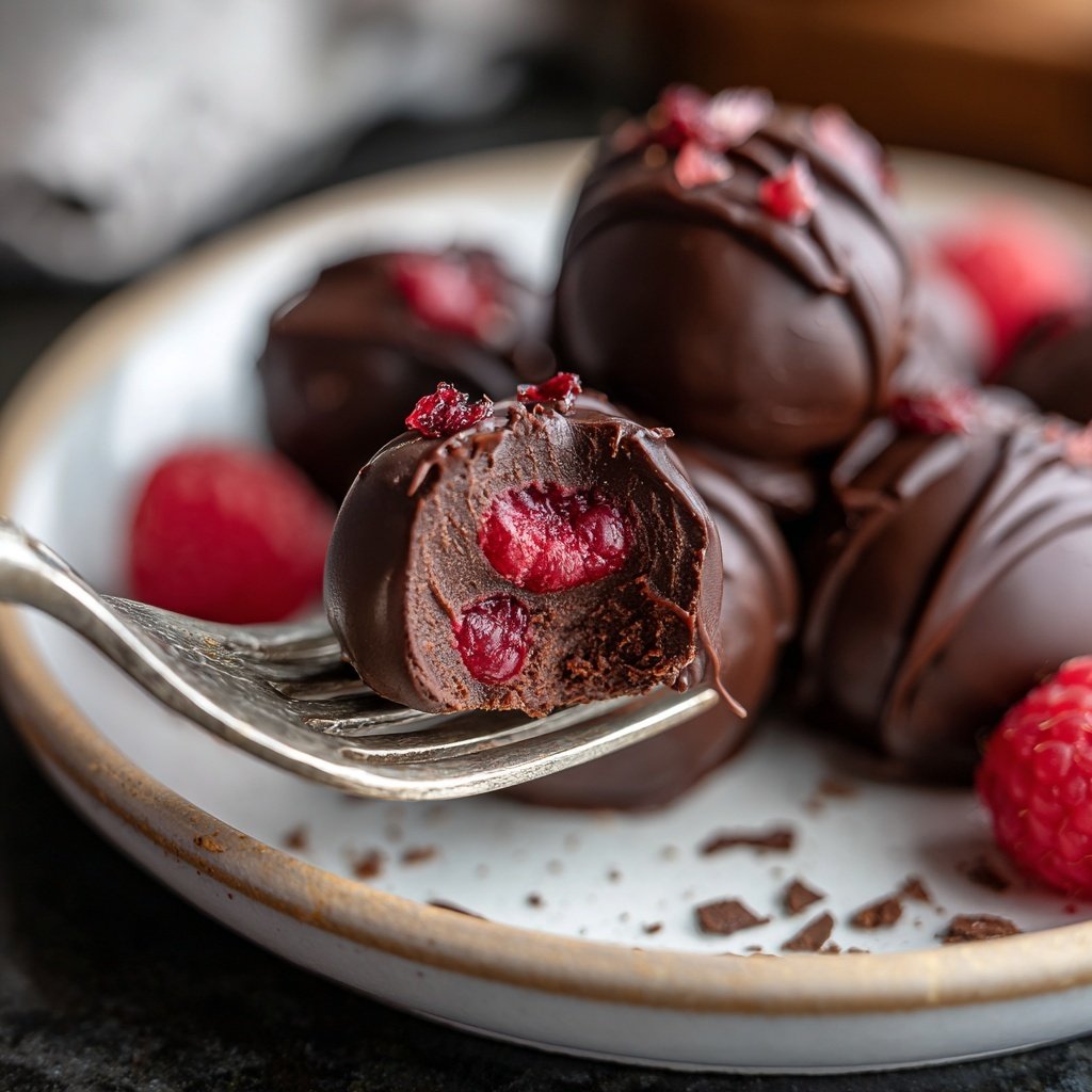 Chocolate Raspberry Truffles