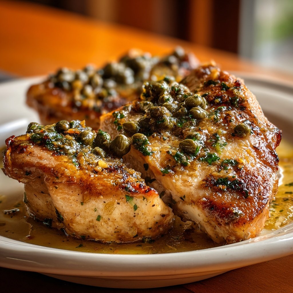 Chicken with Lemon Caper Butter